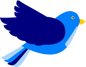 Blue Bird Vector Art PNG Image