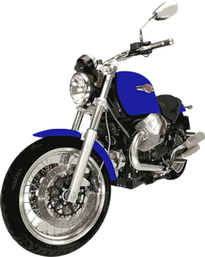 Blue Black Motorcycle Graphic PNG Image