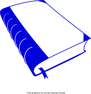 Blue Book Graphic PNG image with transparent background