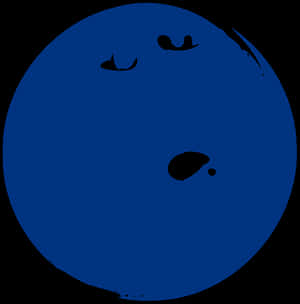 Blue Bowling Ball Closeup PNG image with transparent background