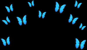 Transparent Blue Crown Clipart - Blue Butterfly Emoji Png, Png Download PNG with transparent background