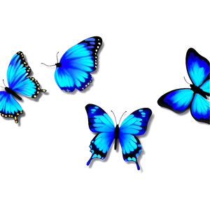 Blue Butterflies Clipart Png 99 PNG Image