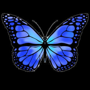 Blue Butterfly Free Png Image - Monarch Butterfly Clipart, Transparent Png PNG image with transparent background