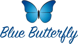 Blue Butterfly Graphic PNG Image