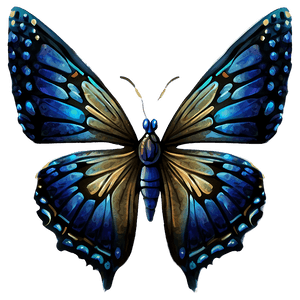 Blue Butterfly Illustration PNG hhp PNG image with transparent background