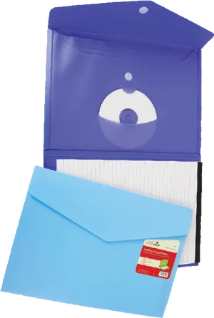 Blue C D Caseand Envelope PNG Image