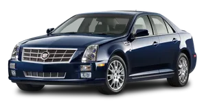 Blue Cadillac S T S Sedan PNG Image