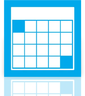 Blue Calendar Icon PNG Image