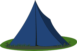 Blue-tent - Tent Png Clipart, Transparent Png PNG image with transparent background