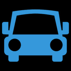 Blue Car Icon PNG image with transparent background