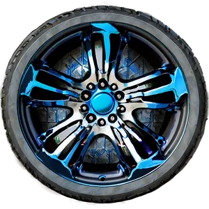 Blue Car Wheel Png Npp PNG Image