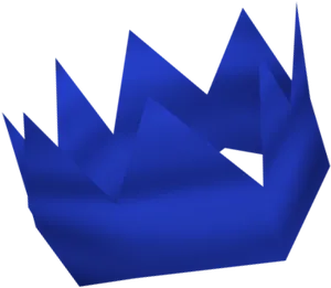 Blue Cartoon Crown Graphic PNG Image
