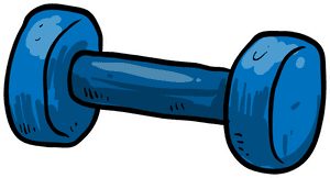 Barbell Dumbbell Physical Fitness - Watercolor Dumbbells, HD Png Download PNG