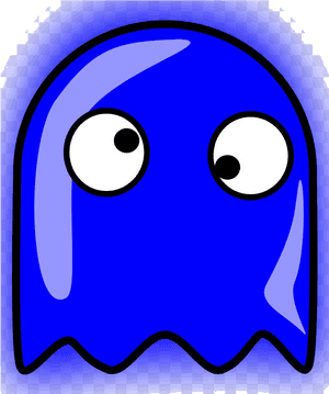 Pacman Ghost Ms Pac-man The New Adventures Ghosts Clip - Pac Man Blue Ghost, HD Png Download PNG image with transparent background