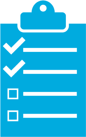 Blue Checklist Vector Illustration PNG with transparent background