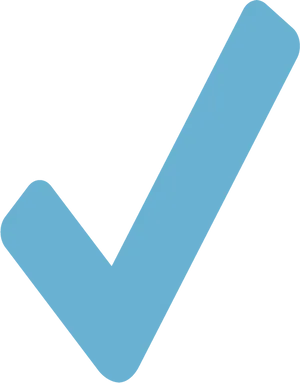 Blue Checkmark Icon PNG Image