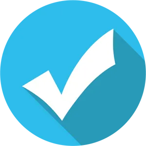 Blue Checkmark Icon PNG Image