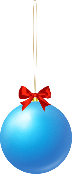 Christmas Ball Blue Png Clip Art - Christmas Decoration, Transparent Png PNG
