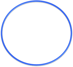 Blue Circle Outlineon Gray Background PNG image with transparent background