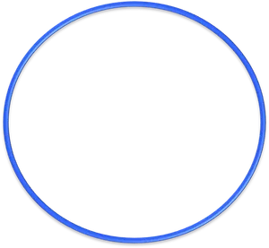 Blue Circle Outlineon Gray Background PNG Image