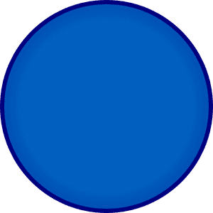 Blue Circle Simple Graphic PNG image with transparent background