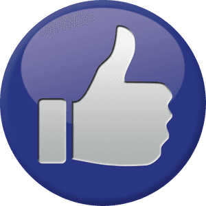 Blue Circle Thumb Up Icon PNG image with transparent background