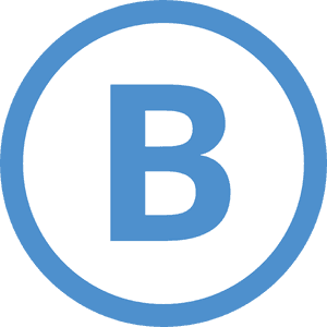 Blue Circlewith Letter B Logo PNG image with transparent background