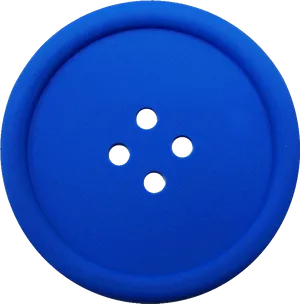 Blue Clothing Button PNG Image