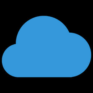 Blue Cloud Icon PNG image with transparent background