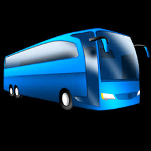 Blue Coach Emoji PNG image with transparent background