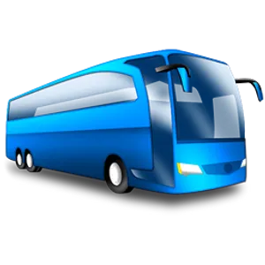 Blue Coach Emoji PNG Image