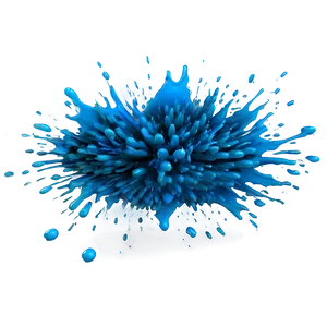 Blue Color Splash Png Iom PNG Image