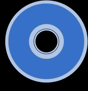 Blue Compact Disc Graphic PNG image with transparent background