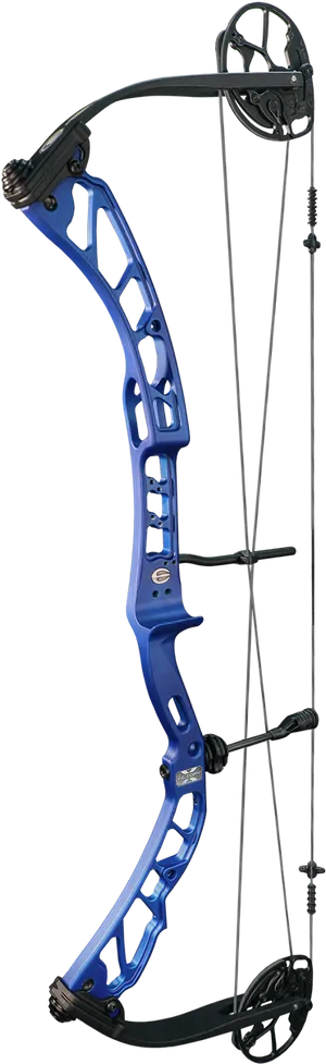Blue Compound Bow Archery Equipment PNG Image