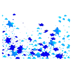 Blue Confetti B PNG Image