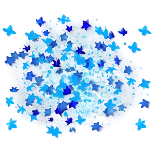 Blue Confetti D PNG Image