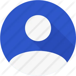 Blue Contact Icon PNG Image