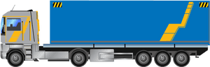Container Truck Png Download Image - Container Transport Truck Png, Transparent Png PNG with transparent background