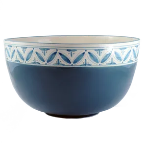 Blue Decorative Ceramic Bowl PNG Image