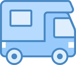 Blue Delivery Truck Emoji PNG Image