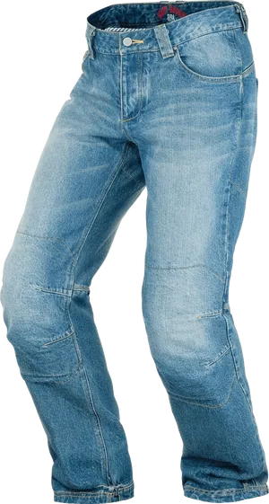 Blue Denim Jeans Standing Isolated PNG Image