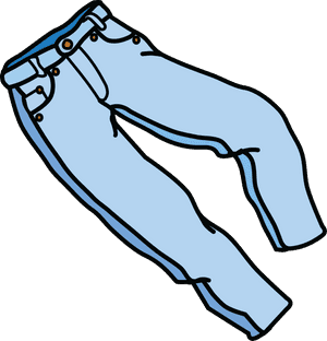 Free Clipart Of A Pair Of Jeans - Transparent Background Jeans Clip Art, HD Png Download PNG