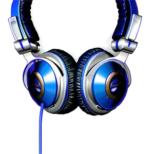 Blue Dj Headphones Png Rau PNG Image