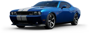 Blue Dodge Challenger S R T8 PNG Image