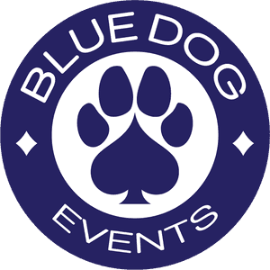 Blue Dog Events Logo PNG image with transparent background