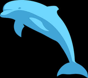 Blue Dolphin Vector Art PNG image with transparent background