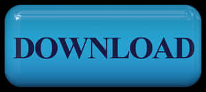 Blue Download Button PNG with transparent background