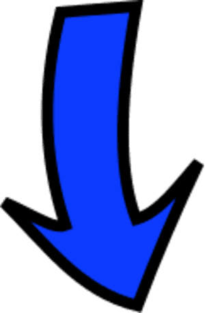 Arrow Pointing Down - Blue Arrow Pointing Down, HD Png Download PNG image with transparent background