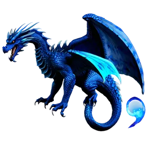 Blue Dragon And Phoenix Png Srp PNG Image