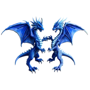 Blue Dragon And Warrior Princess Png Qhy14 PNG Image